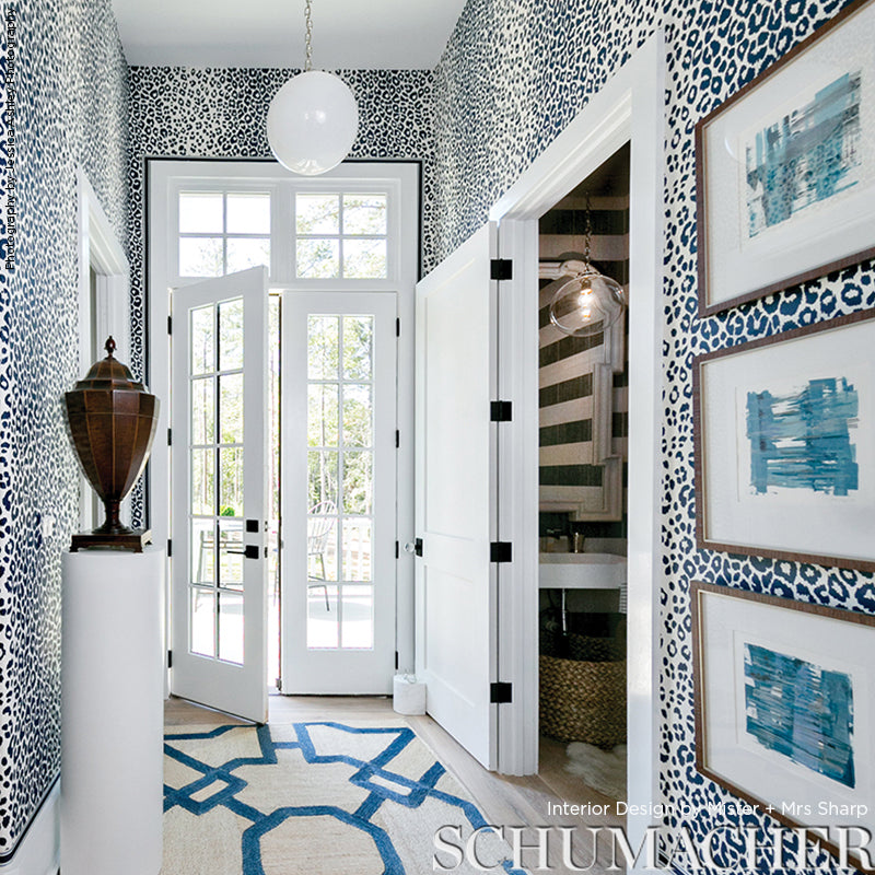 Iconic Leopard Ink by Schumacher Exuberant Prints Collection Wallpaper – Schumacher 5007010