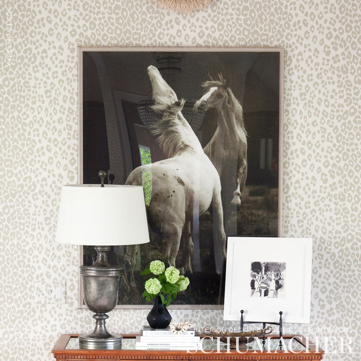 Iconic Leopard Linen by Schumacher Animal Print Wallpaper – Schumacher 5007011