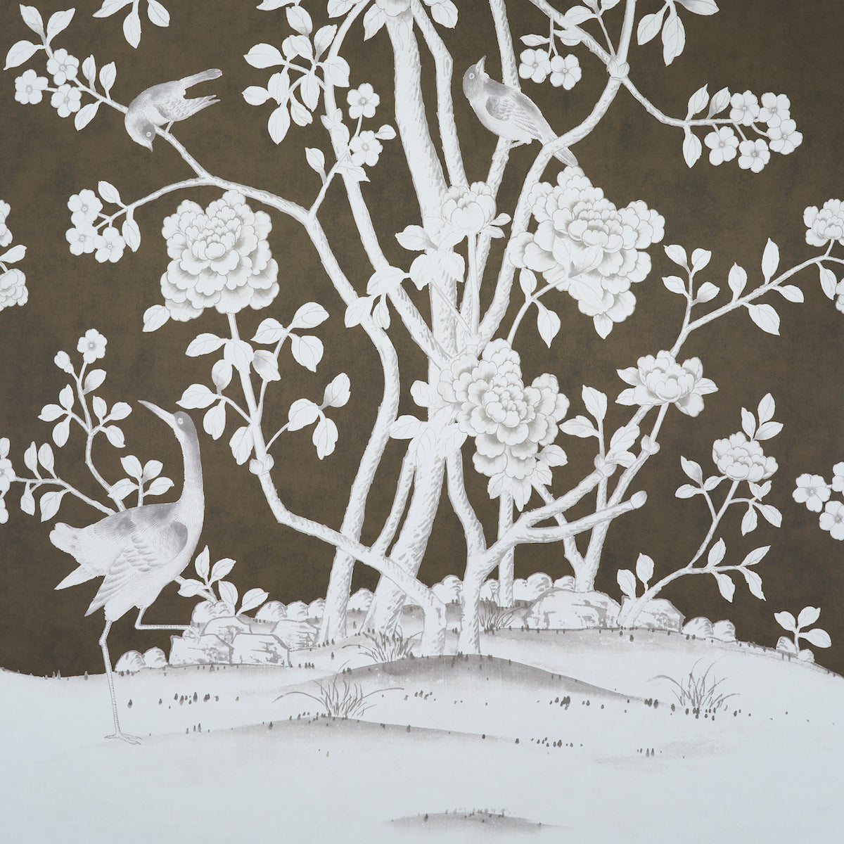 Chinois Palais Panel Chocolate by Mary McDonald – Schumacher 5007129