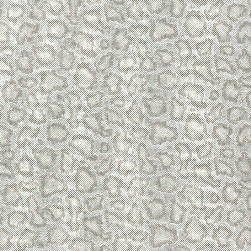 Park Avenue Python wallpaper in Dove by Schumacher, modern snakeskin pattern wallcovering.