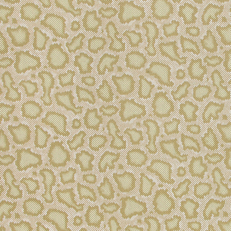 Park Avenue Python wallpaper in greige by Schumacher, designed by Mary McDonald, featuring a modern snakeskin pattern.