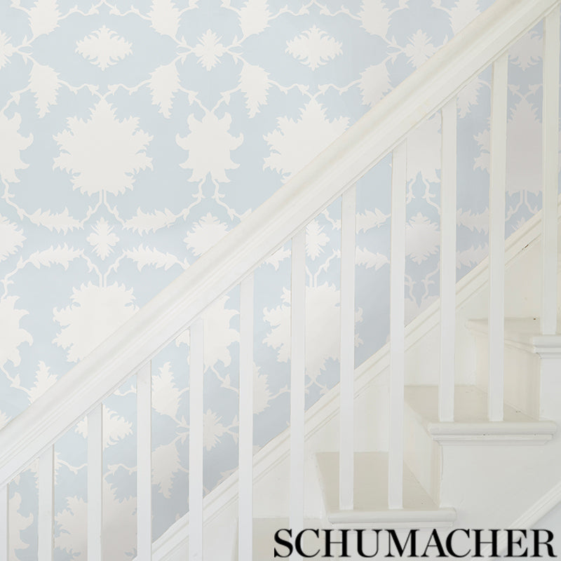 Garden of Persia Mineral by Mary McDonald Persian-Inspired Floral Wallpaper – Schumacher 5007150