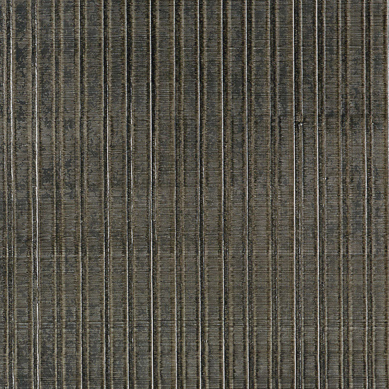 Galvanized Rib wallpaper in Gunmetal from the Fabulous Faux collection by Schumacher, handcrafted with a corrugated metal effect.