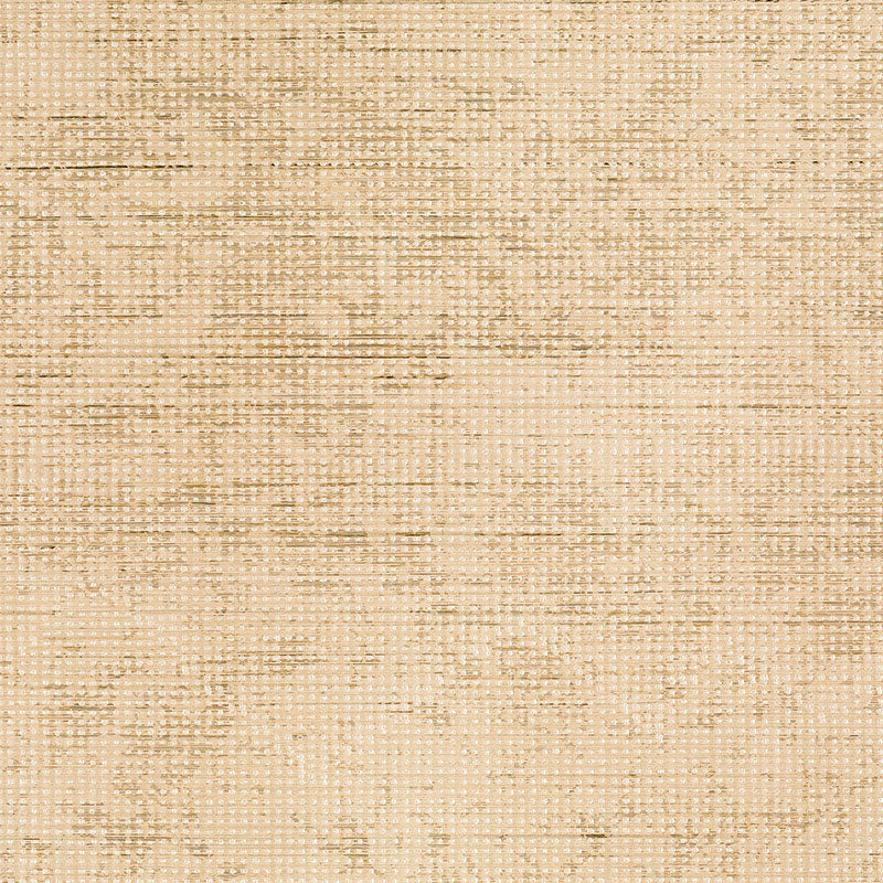 Schumacher Metalliferous Rose Gold handcrafted faux metallic polka dot wallpaper sample