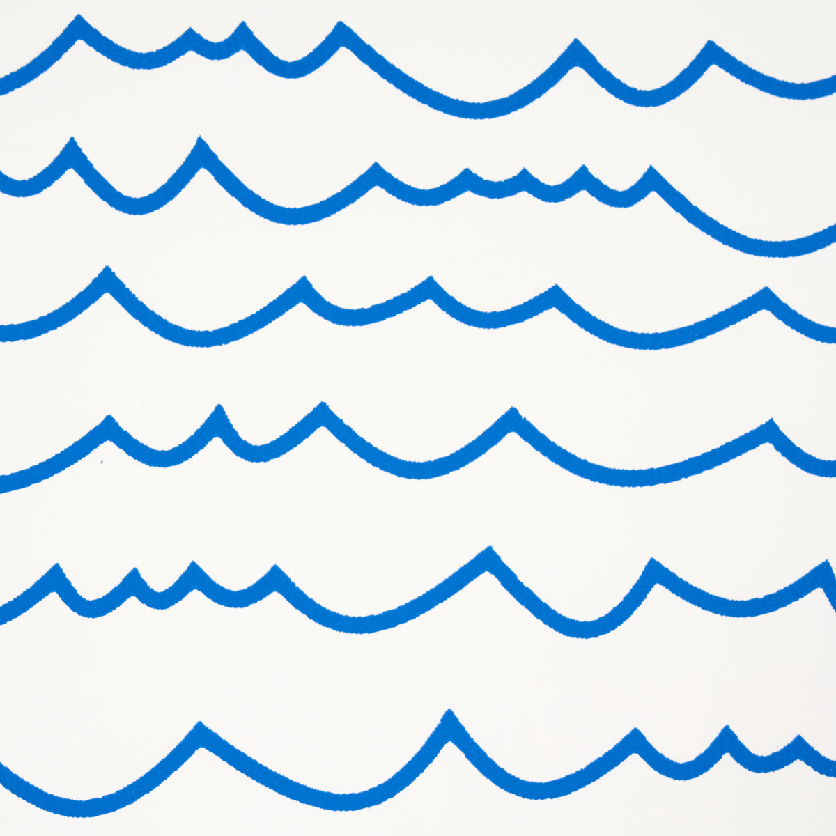 Waves Blue by Schumacher Modern Graphic Stripe Wallpaper – Schumacher 5007462