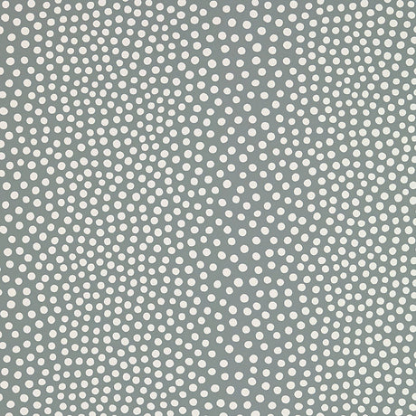 Raindots Fog irregular polka dot wallpaper by Schumacher
