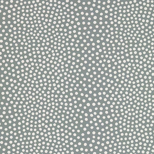 Raindots Fog irregular polka dot wallpaper by Schumacher