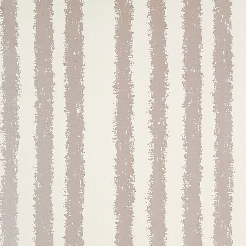 Tree Stand wallpaper in Moonstone by Schumacher, featuring irregular vertical stripes with softly blurred edges in a neutral palette.