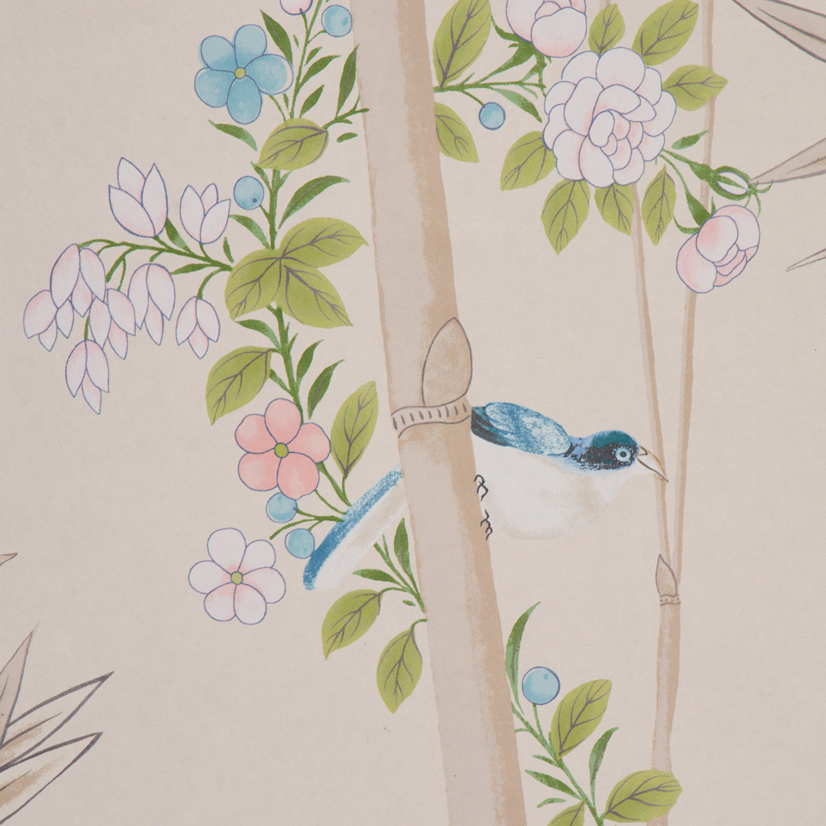 Brighton Pavilion Panel Alabaster by Miles Redd Scenic Chinoiserie Wallpaper Panel – Schumacher 5007746