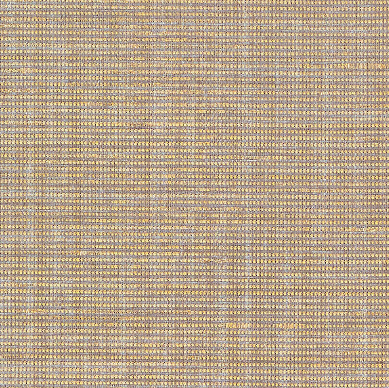 Anodized Raffia gold textured wallcovering by Schumacher, thick-weave raffia with a shimmered finish.