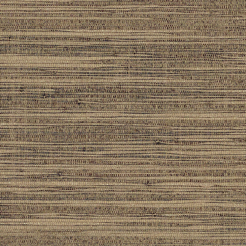 Burnished Raffia wallpaper in Burnished Gold by Schumacher, featuring natural raffia texture with metallic shimmer.