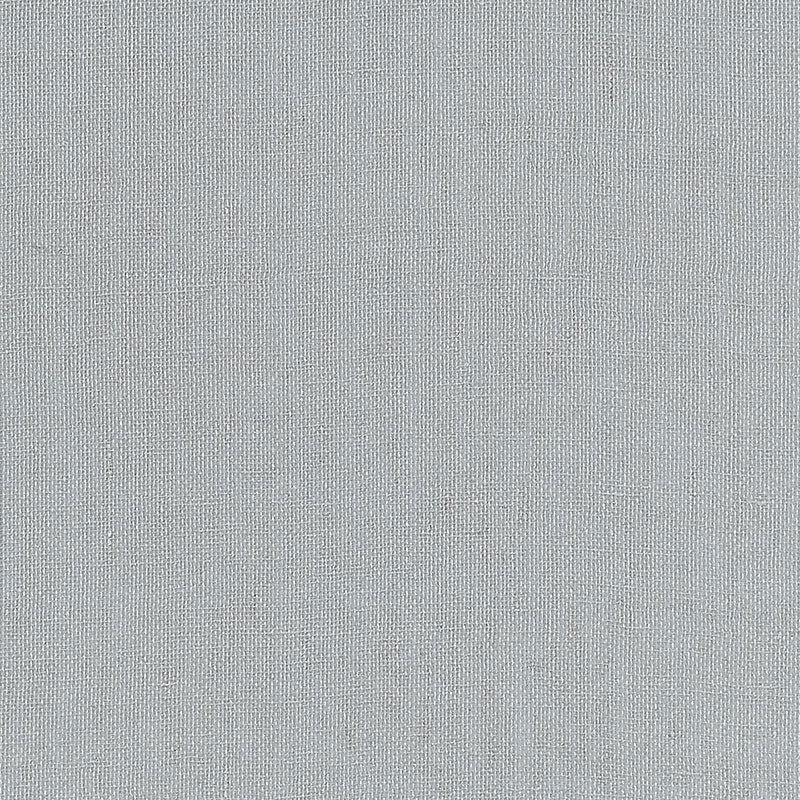 Gilded Linen silver wallpaper with a subtle linen texture and metallic shimmer by Schumacher