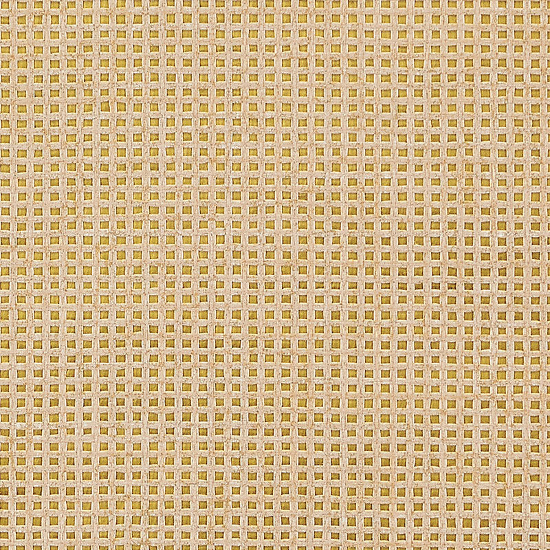 Metallic Mesh gold open-weave wallpaper by Schumacher