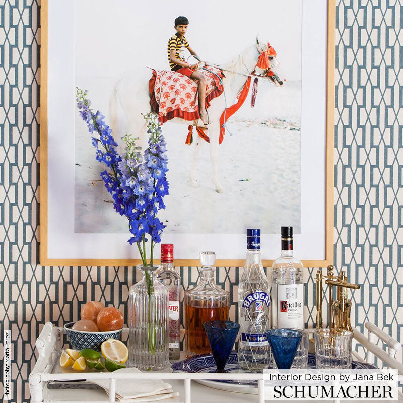 Belvedere Berber Brown by Veere Grenney Trellis Wallpaper – Schumacher 5007996