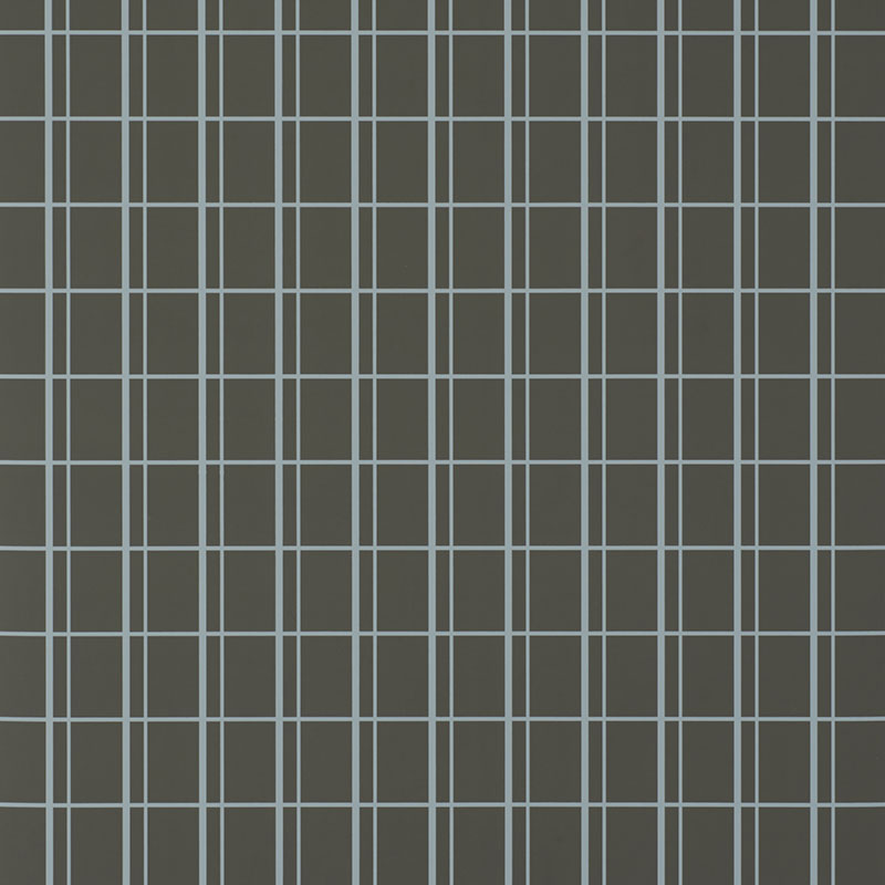 Schumacher OTTO Squadron windowpane grid wallpaper by David Oliver