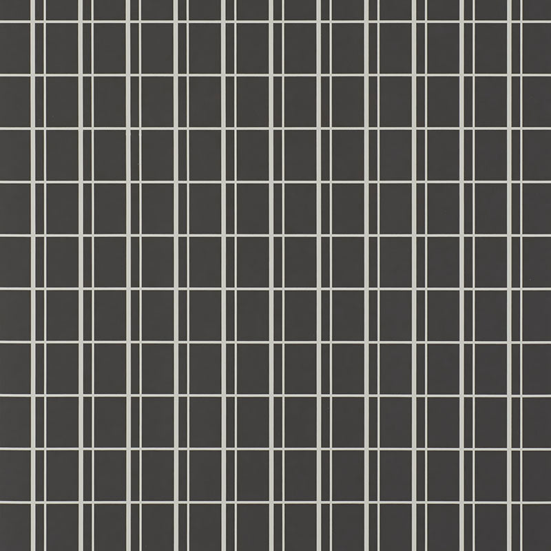 OTTO by David Oliver in Bruno, a chic windowpane grid wallpaper by Schumacher