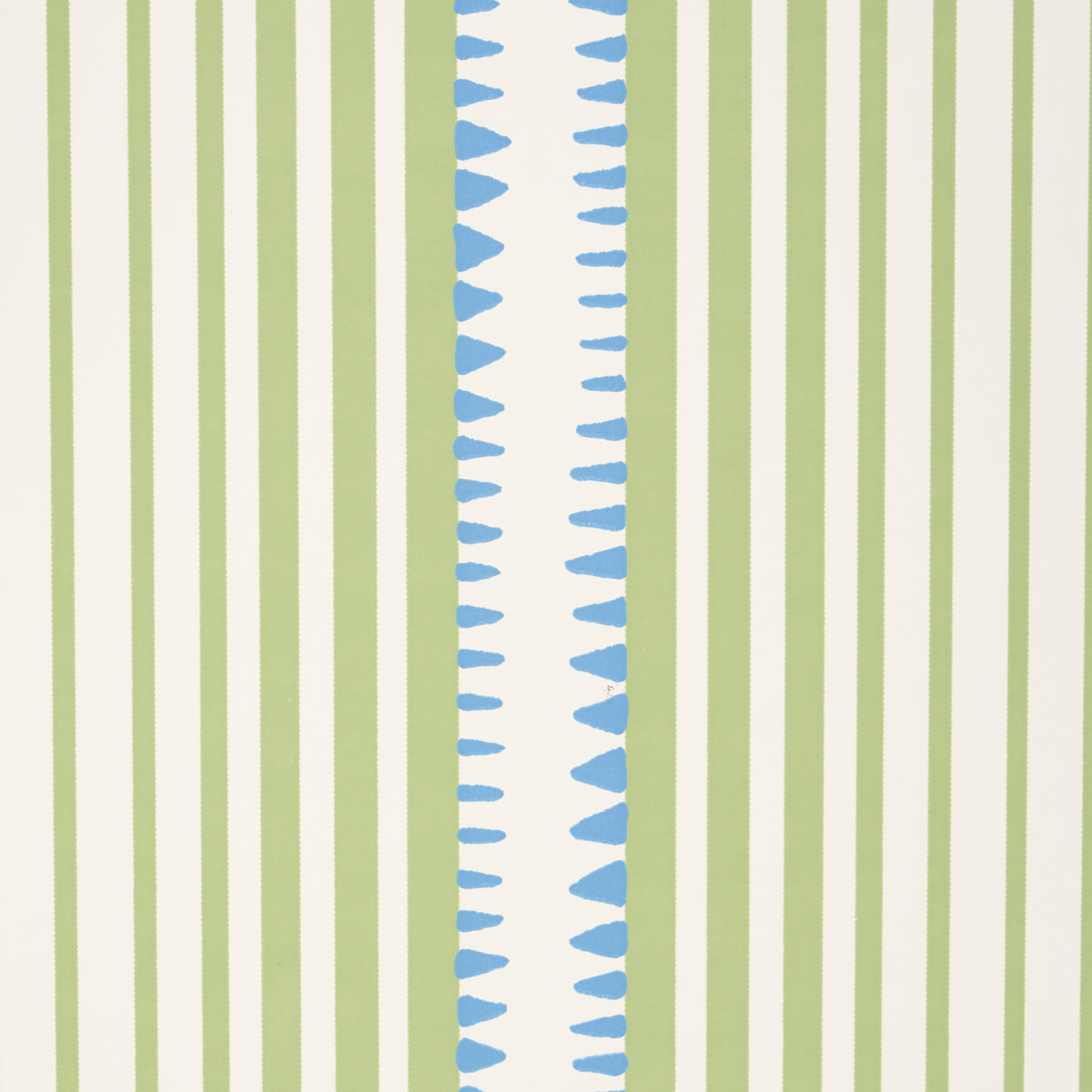 Moncorvo Green & Blue by Schumacher Modern Striped Wallpaper – Schumacher 5008105
