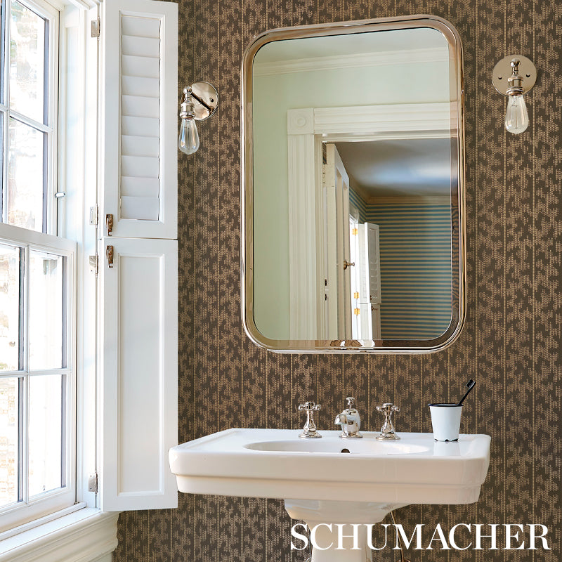 Montpellier Bronze Gilt by Schumacher David Oliver Collection Wallpaper – Schumacher 5008171