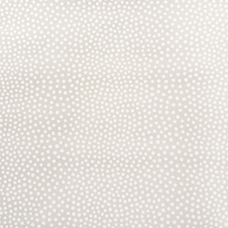 Raindots Vinyl wallpaper in warm silver with irregular polka dot pattern by Schumacher