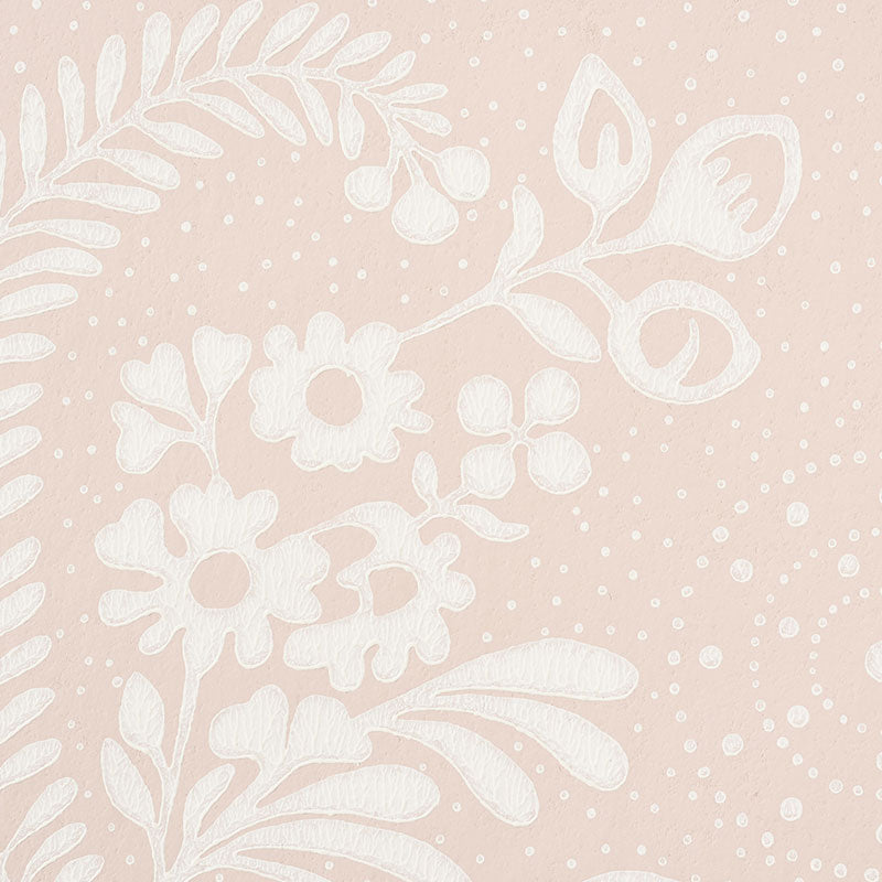 Millicent Rose by Schumacher Delicate Floral Vintage Wallpaper – Wallflowers Collection 5008812