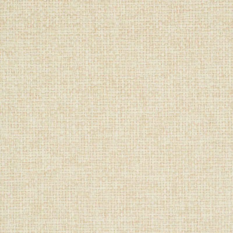 Kiko Paperweave natural textured wallpaper by Schumacher, subtle woven pattern in neutral tones