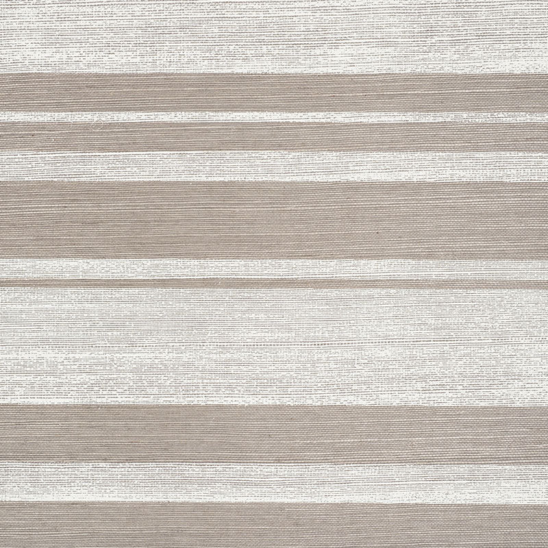 Horizon Sisal Charcoal wallpaper with irregular horizontal bands and textured sisal ground by Schumacher