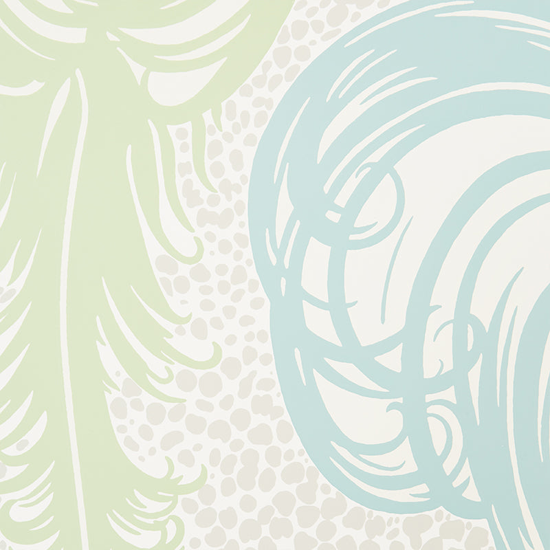 Plumes Peacock by Schumacher Whimsical Ostrich Feather Wallpaper – Fashion Forward Collection 5009152