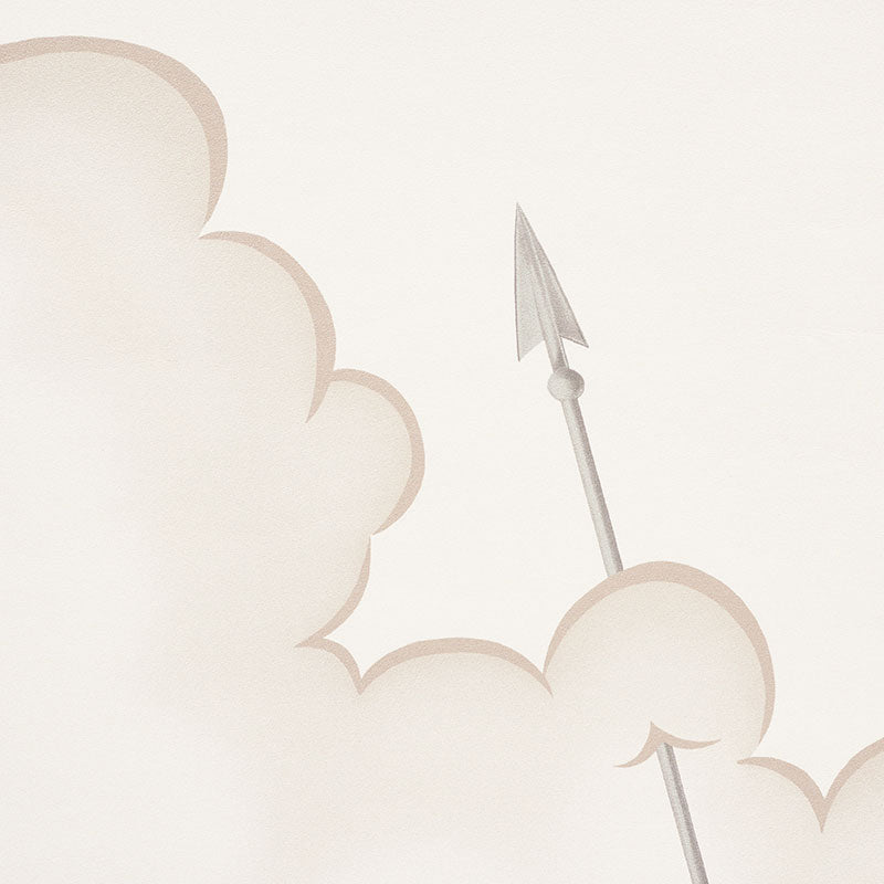 Mercurio Natural by Schumacher Cloud and Arrow Wallpaper – Charlap Hyman & Herrero 5009352
