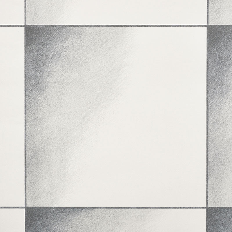 Linfea Grey Geometric Grid Wallpaper by Schumacher – 5009381
