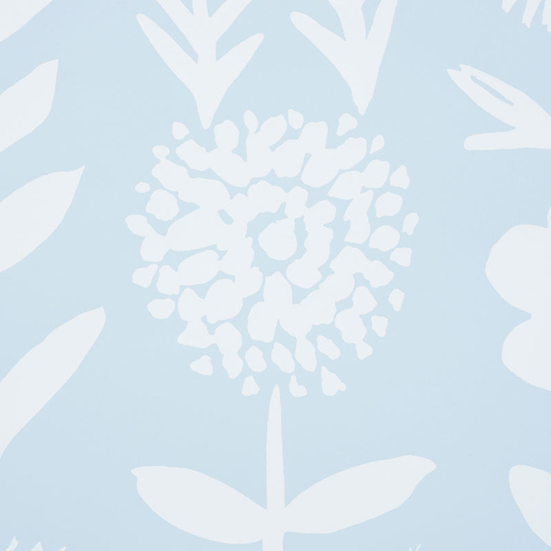 Wild Things Sky by Vera Neumann Modern Botanical Wallpaper – Schumacher 5009812