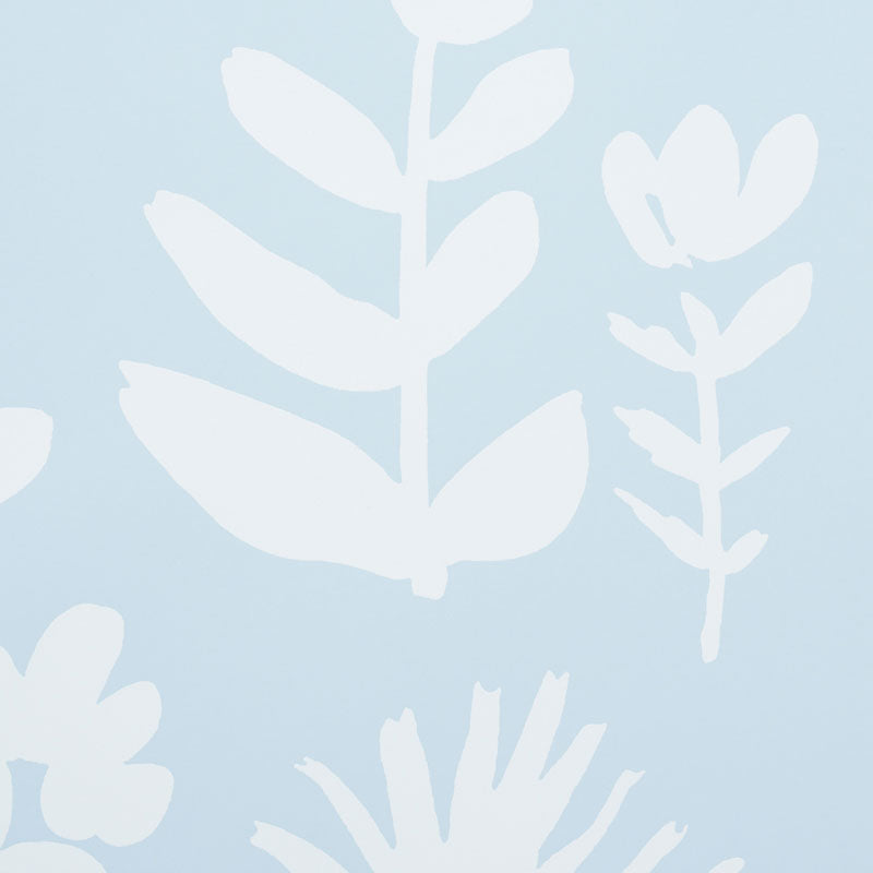 Wild Things Sky by Vera Neumann Modern Botanical Wallpaper – Schumacher 5009812