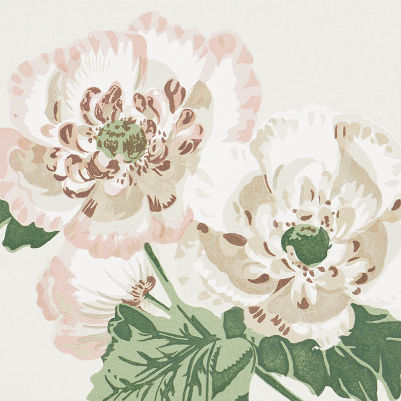 Betty Quiet Pink by Veere Grenney Floral Wallpaper – Schumacher 5009870