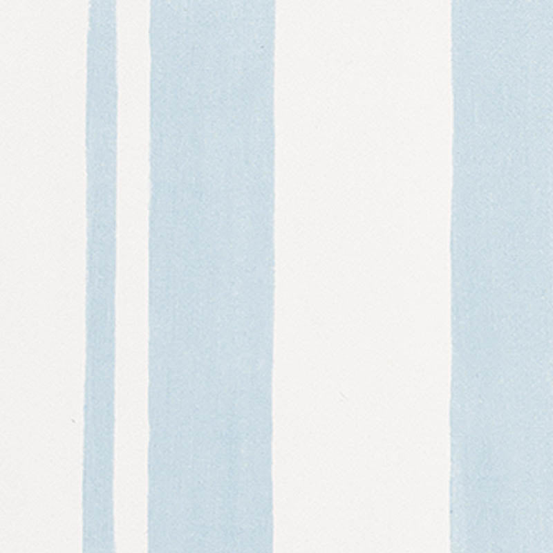 Villa Stripe Sky by Schumacher Miles Redd Trompe L'Oeil Blue Stripe Wallpaper – Schumacher 5009921