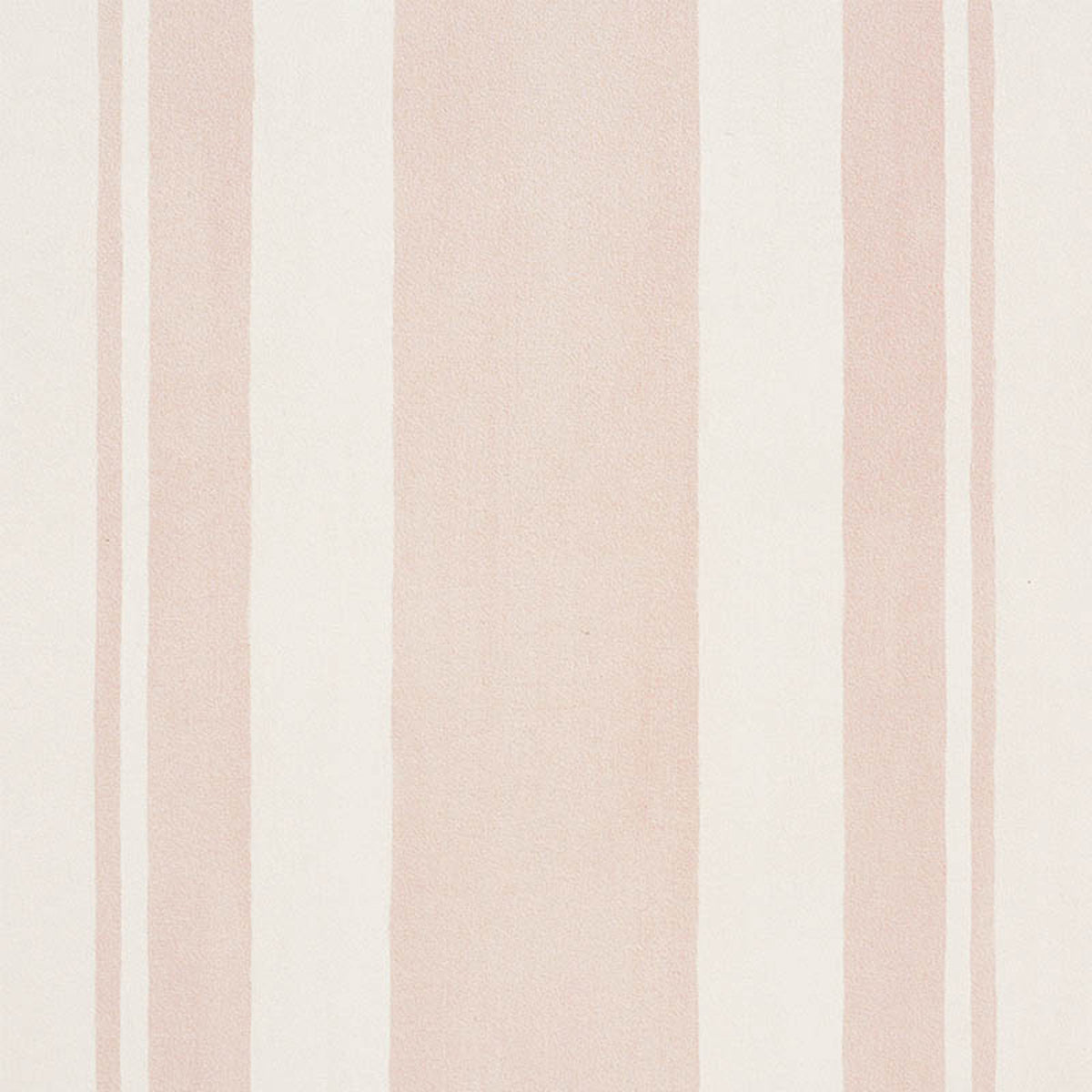Villa Stripe Blush by Schumacher, a bold multi-width blush and white stripe wallpaper designed by Miles Redd.