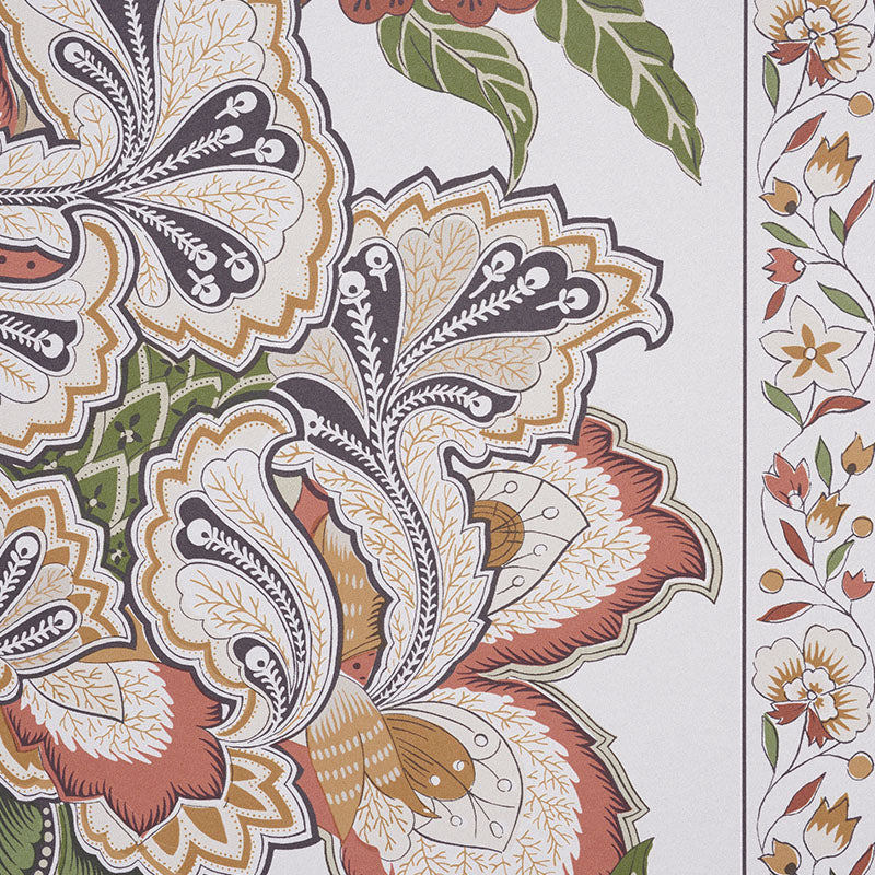 Anjou Stripe Saffron by Timothy Corrigan Wide Width Wallpaper – Schumacher 5010172