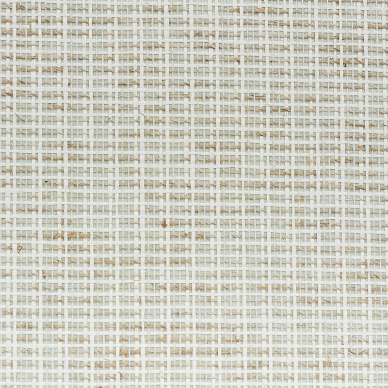 Linen & Paperweave Sage by Schumacher Textured Wallcovering – Schumacher 5010242