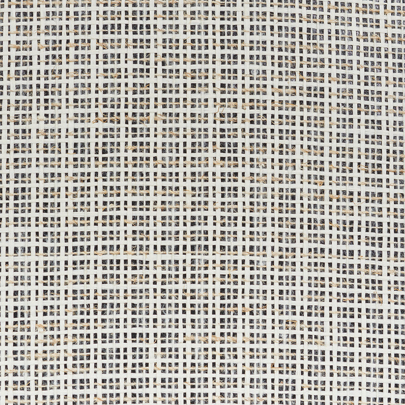 Linen & Paperweave Carbon by Schumacher Textured Wallcovering – Schumacher 5010243