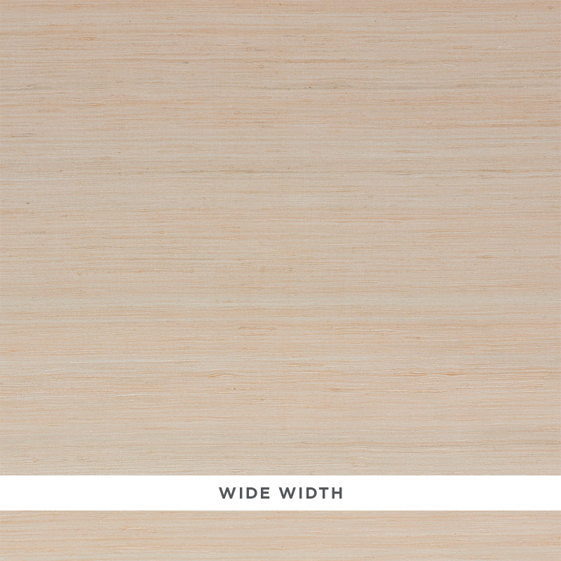 Silk Strie Pearl textured wallcovering by Schumacher, wide width, subtle striated silk texture in a neutral tone.