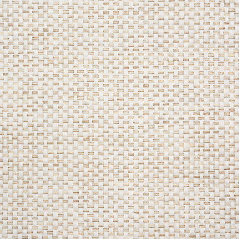 Tonal Paperweave Ivory by Schumacher Textured Neutral Wallpaper – Schumacher 5010290