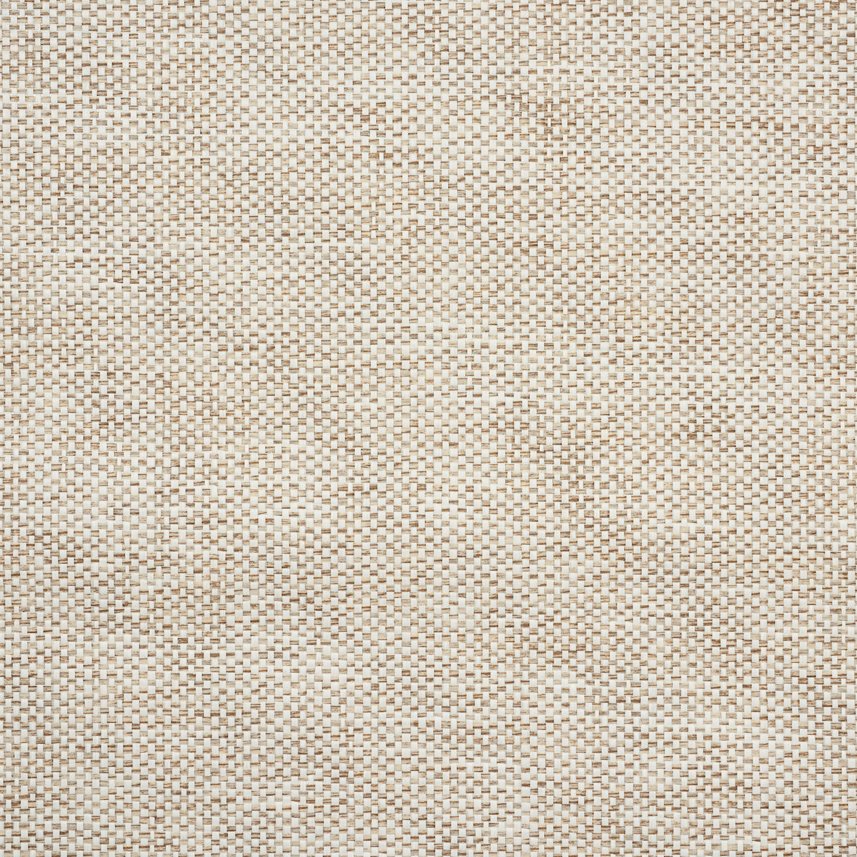 Tonal Paperweave natural textured wallpaper by Schumacher, close-up of woven paper fibers in neutral tones.