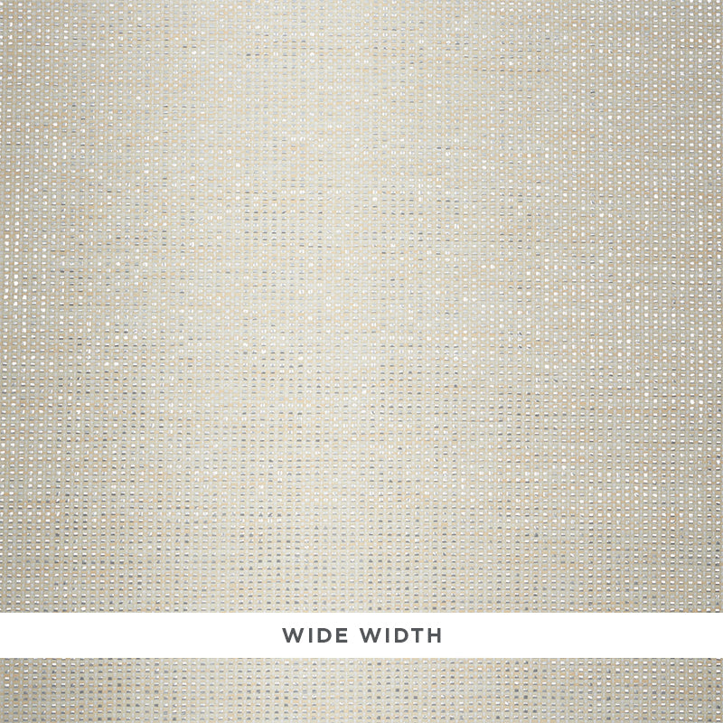 Ivory metallic paperweave wallpaper with a tweedy, tonal texture and subtle shimmer