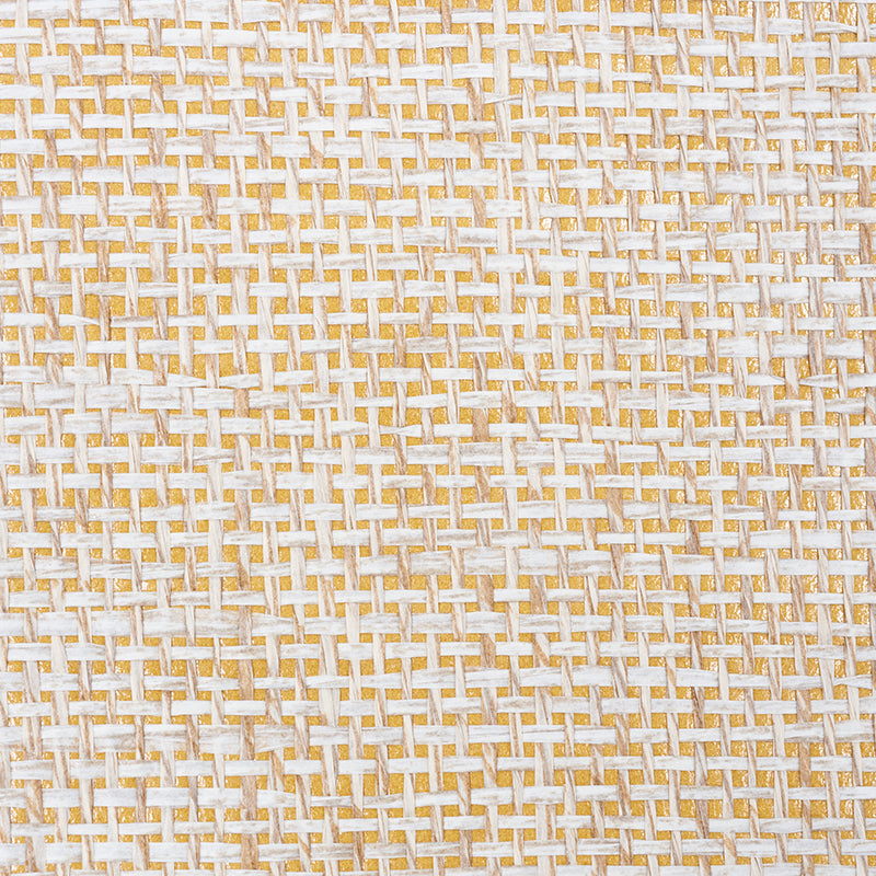 Open Paperweave Straw by Schumacher Textured Wallpaper – Schumacher 5010320