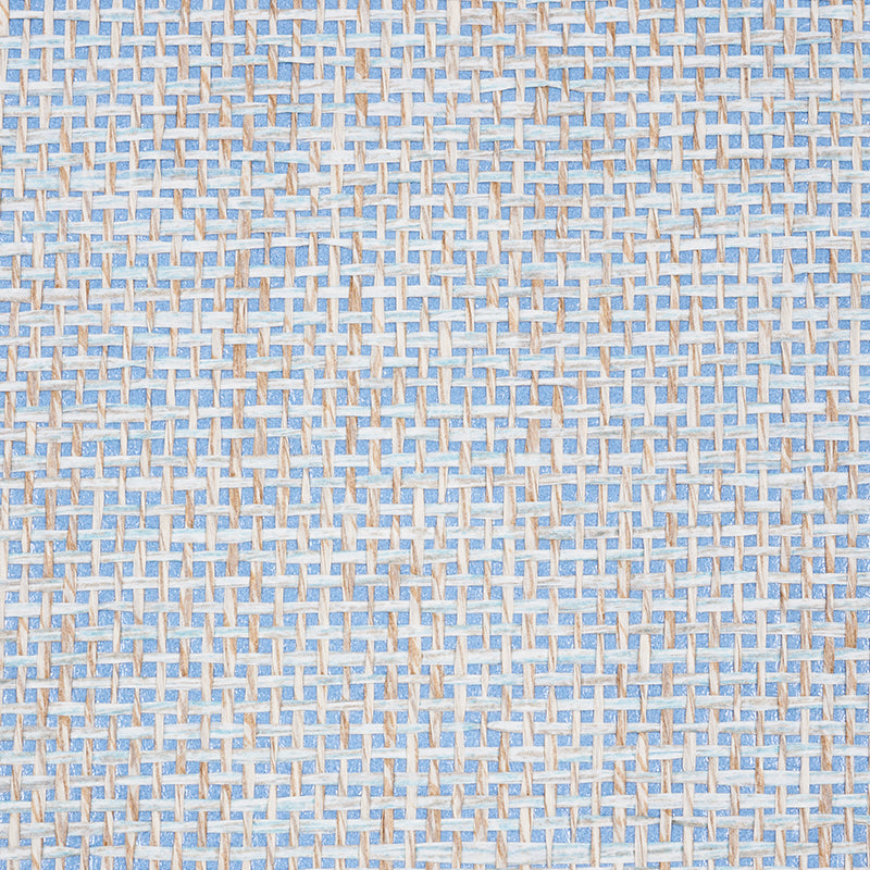Open Paperweave Sky by Schumacher Down to Earth Textured Wallcovering – Schumacher 5010323