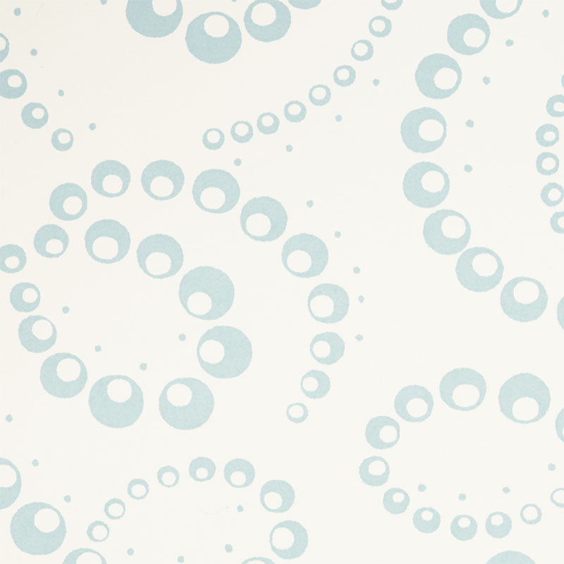 DORIAN Sky by Schumacher Abstract Botanical Swirl Wallpaper – Schumacher 5010360