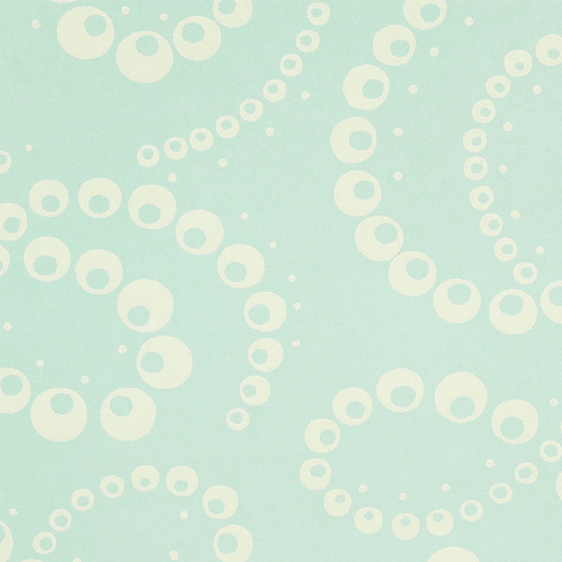 DORIAN Seafoam by Schumacher Abstracted Botanical Swirl Wallpaper – Schumacher 5010362