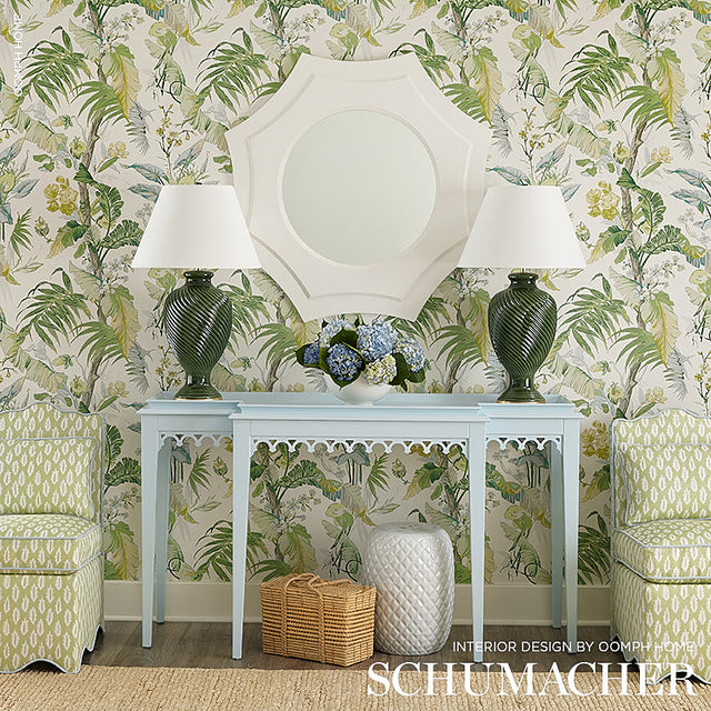 TROPIQUE Citron by Schumacher Wide-Width Botanical Wallpaper – Schumacher 5010480