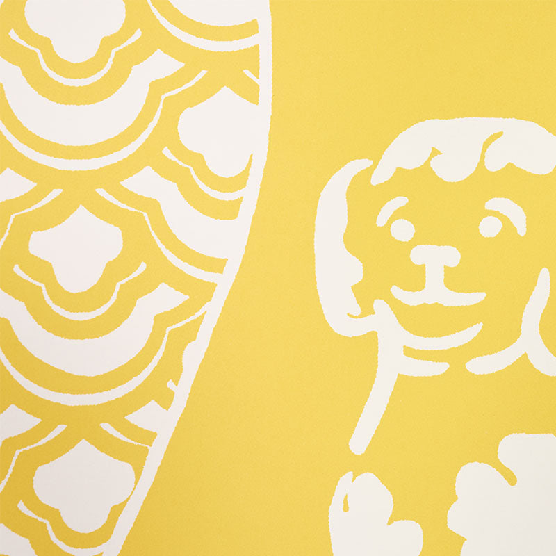 Hellene Yellow Chinoiserie Wallpaper by Schumacher – 5010550