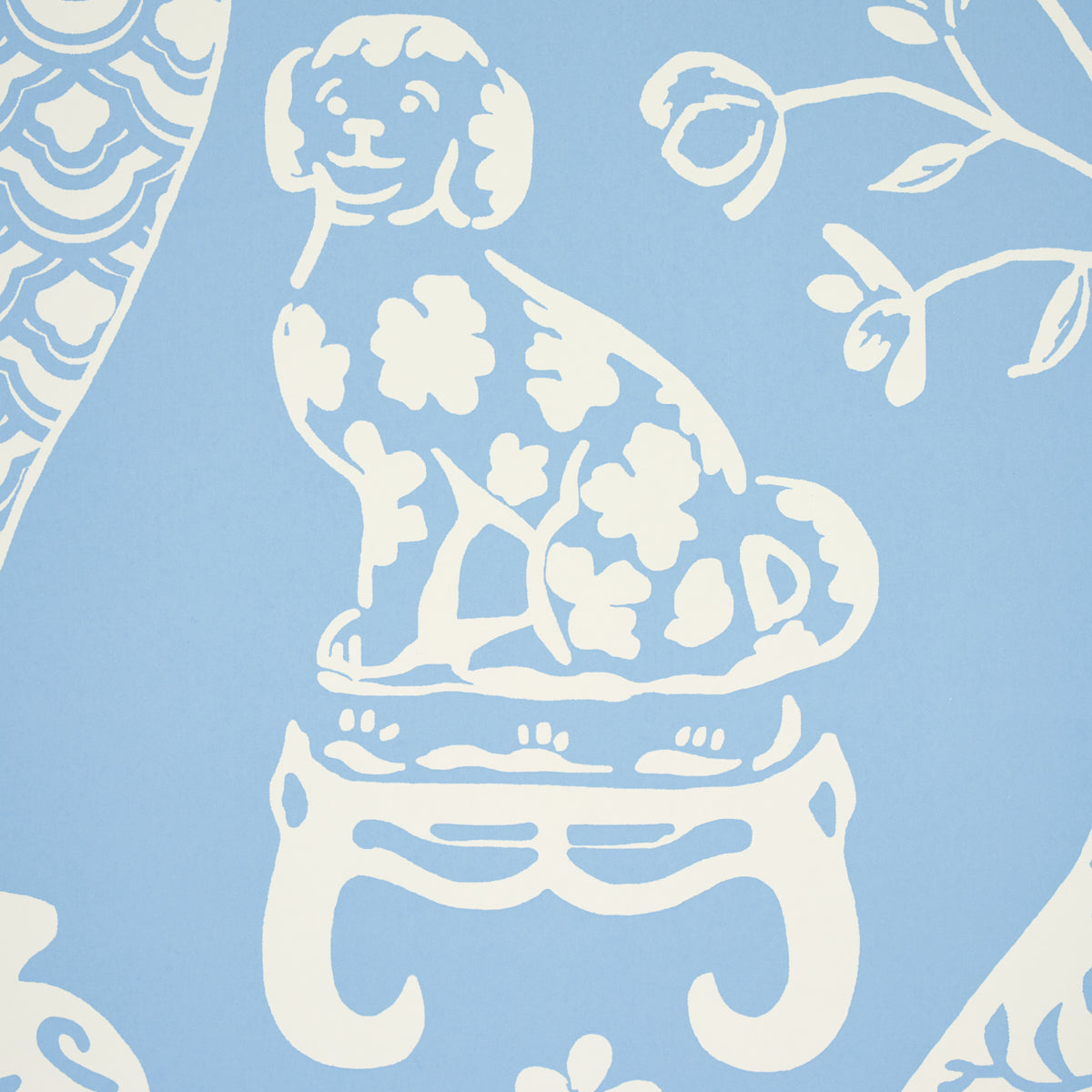 Hellene Sky by Schumacher Patterned Wallpaper – Preppy Chic Collection 5010551