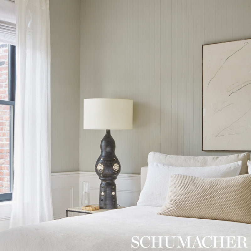 Dolomite Performance White by Schumacher Textured High Performance Wallcovering – Schumacher 5010741