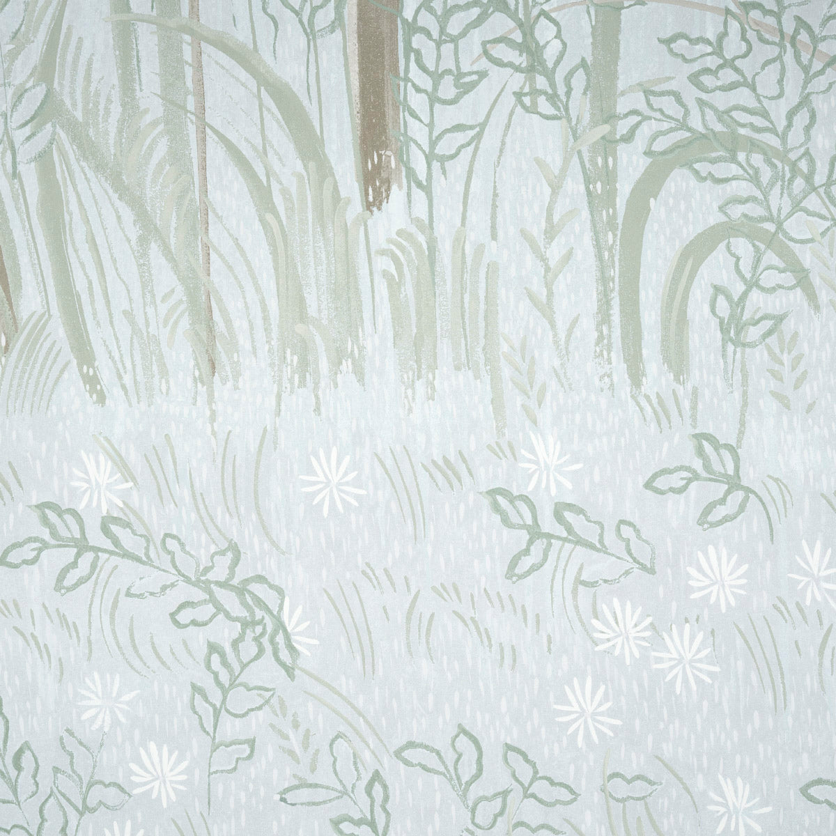 Brindille Golden Accented Panel Set Mineral by Colette Cosentino – Schumacher 5010923